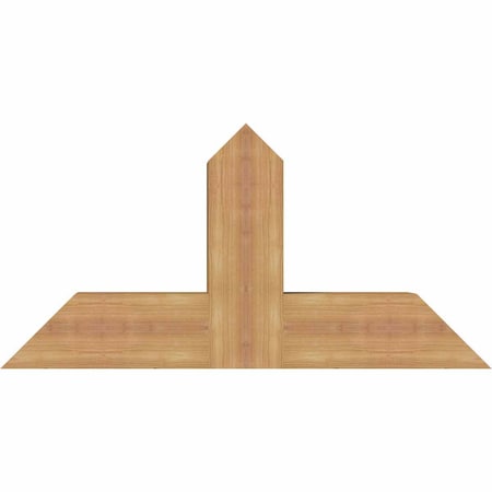 Ekena Millwork Portland Timber Gable Bracket, Western Red Cedar, 36"W x 18"H x 5 1/2"D x 5 1/2"F, 12/12 Pitch GBW036X18X0606POR00SWR